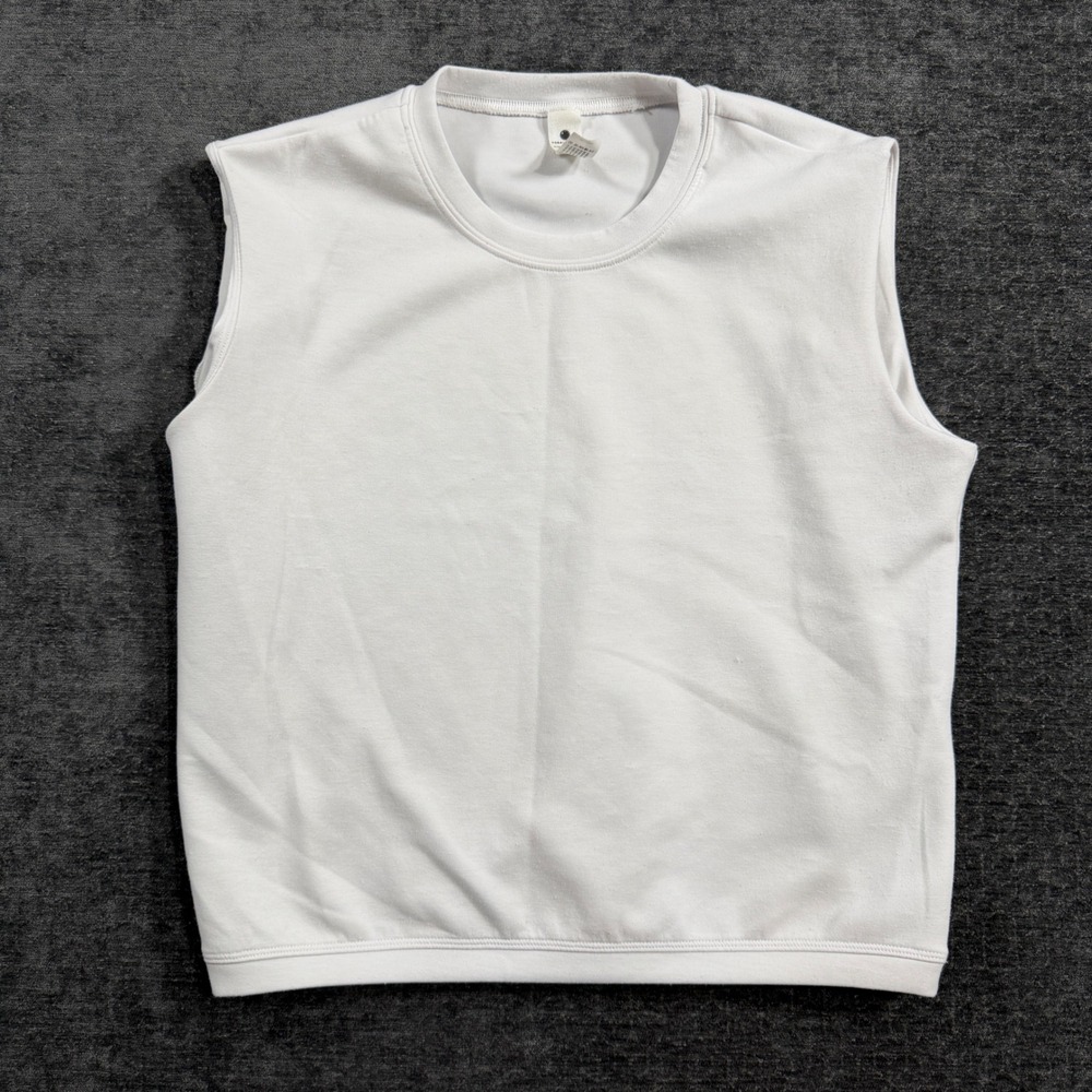 Yogalicious Scuba Pasadena Tank White Sleeveless Crew Neck Top Small RN 144527